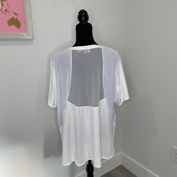 Zella All Day White Short Sleeve Athletic Top - Picture 2 of 6